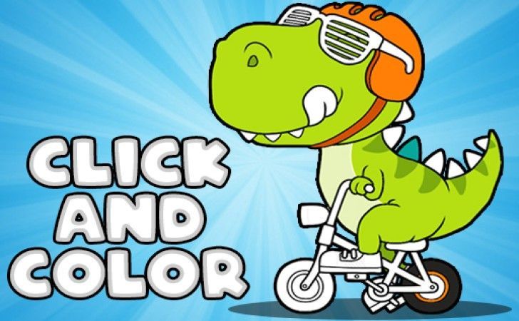Click And Color Dinosaurs